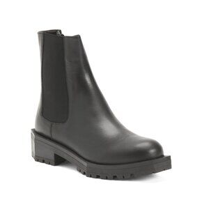 MARCELLA NYC Black Leather Carnegie Boots